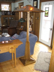 Prairie style floor lamp